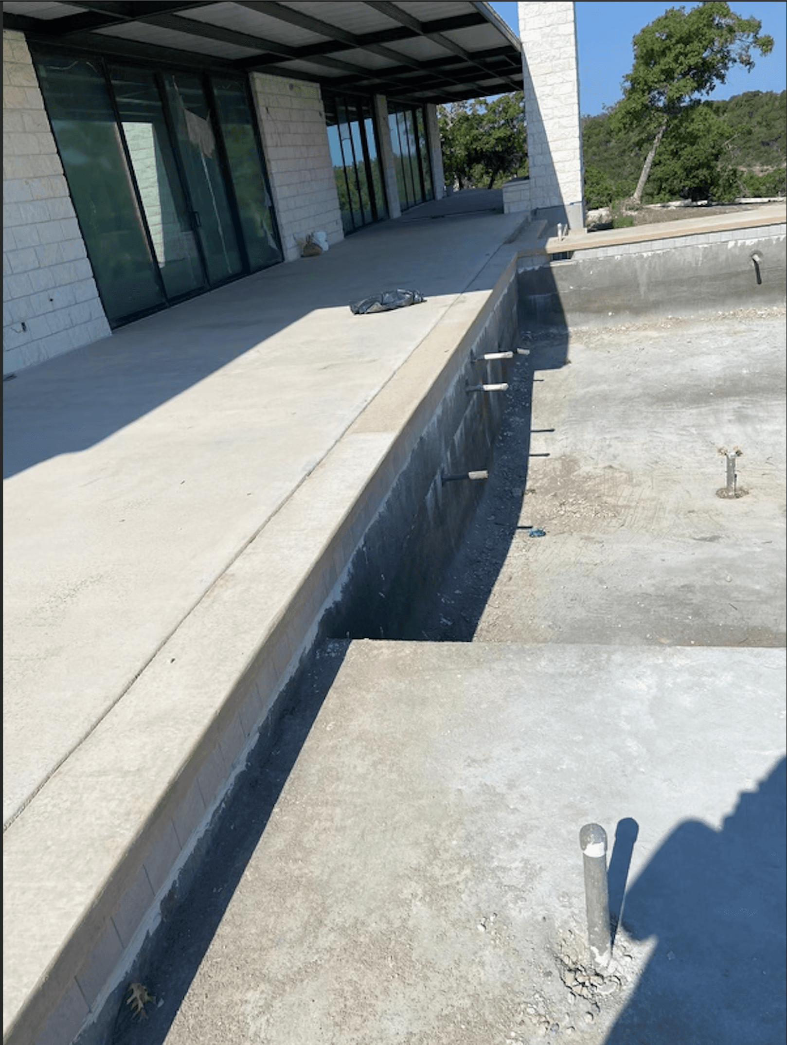 Concrete patio construction in Austin, TX