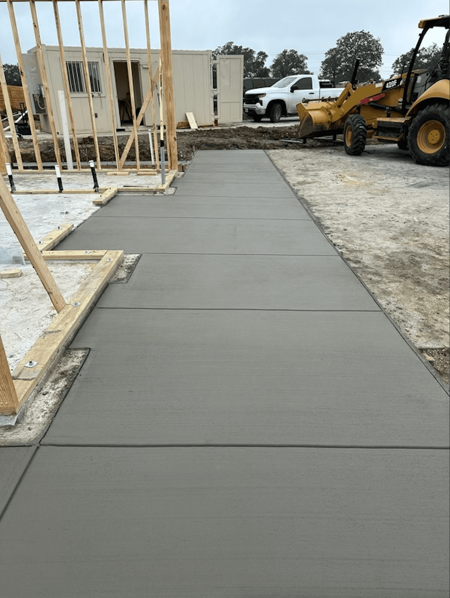 Concrete pathway in Austin, TX